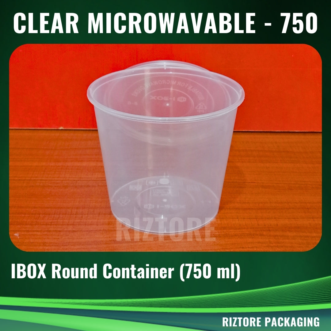 IBOX RE/RO Clear Microwavable Containers 10pcs/pack