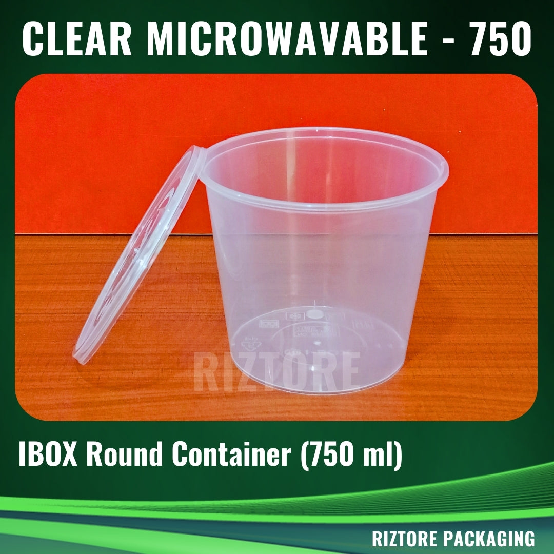 IBOX RE/RO Clear Microwavable Containers 10pcs/pack