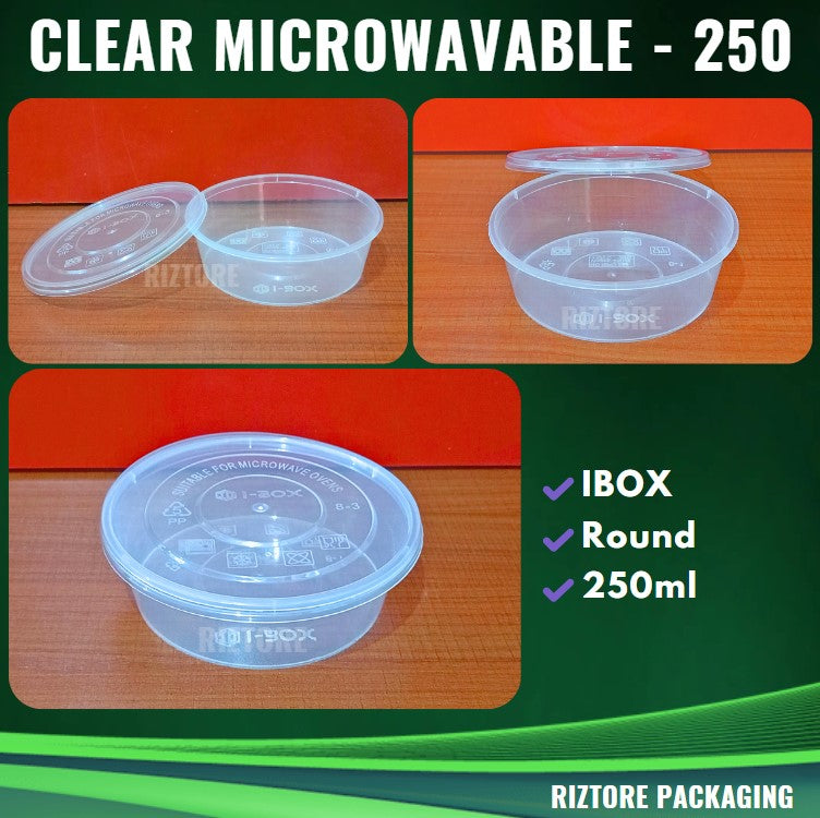 IBOX RE/RO Clear Microwavable Containers 10pcs/pack