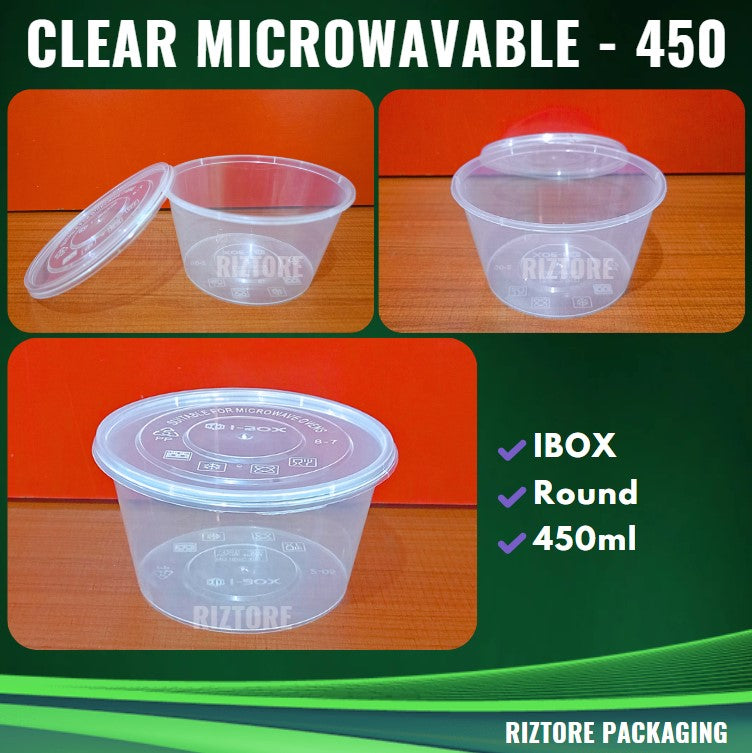 IBOX RE/RO Clear Microwavable Containers 10pcs/pack