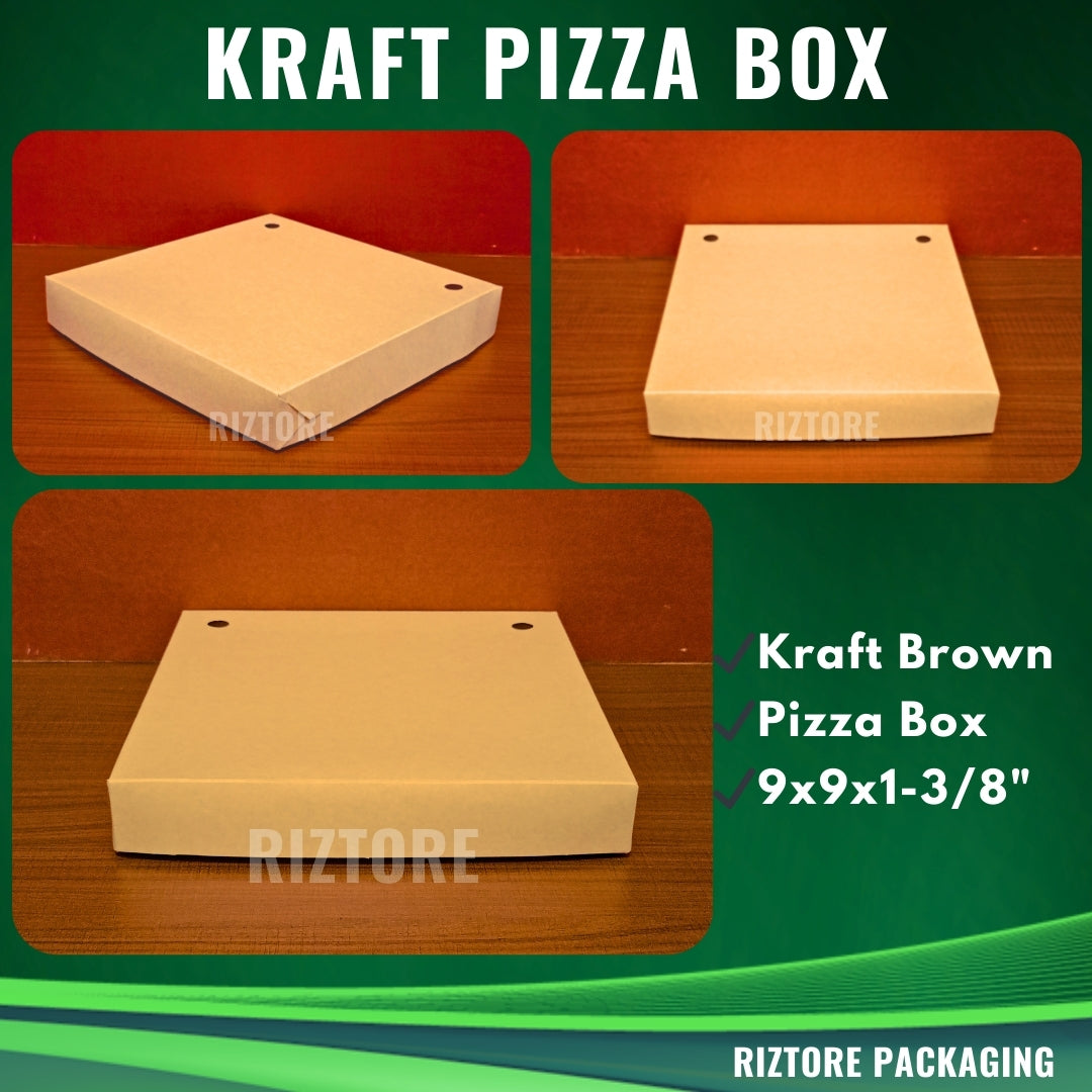 Reversible Kraft Pizza Box