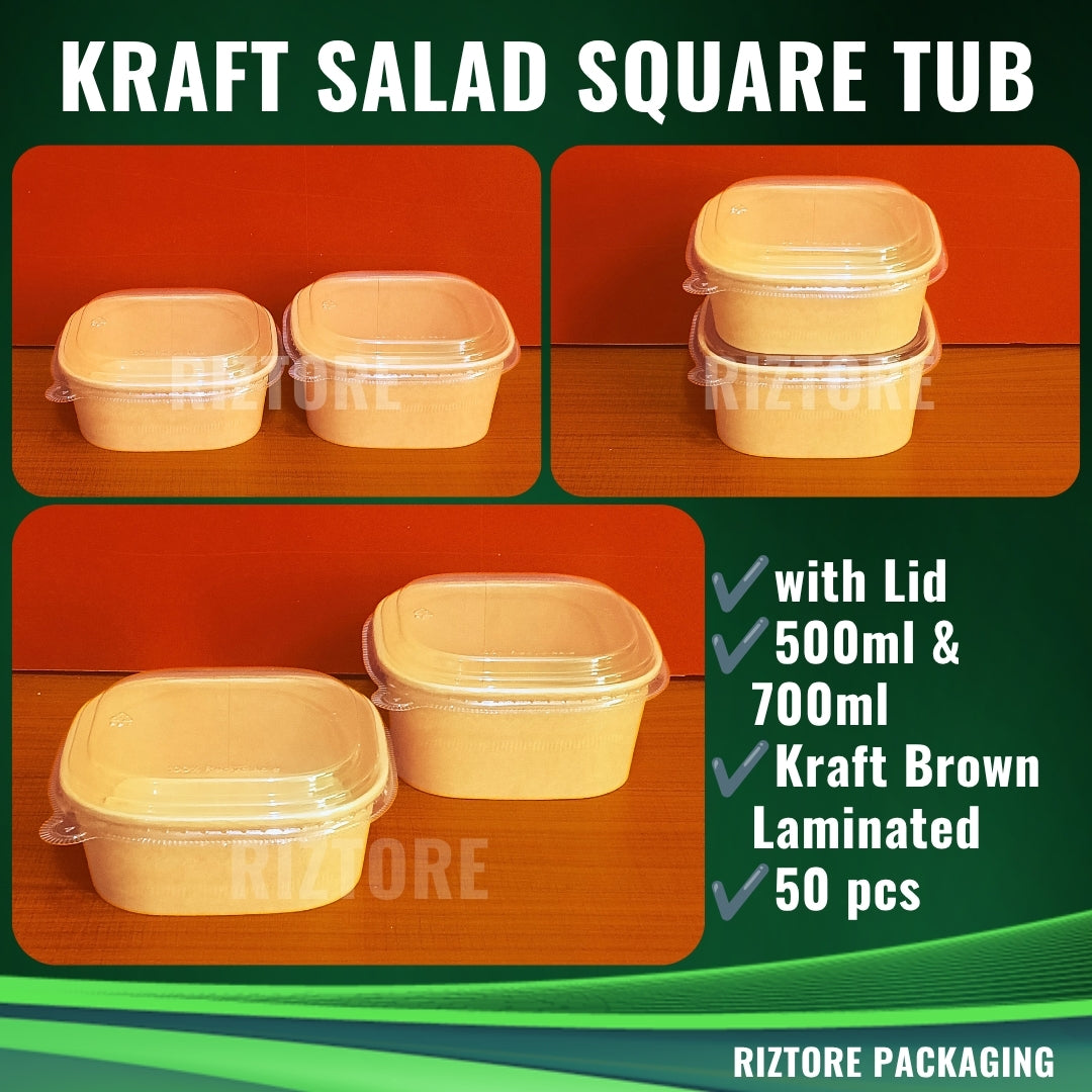 Kraft Salad Square Tub 50's