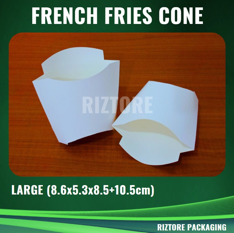 French Fries Holder Large White