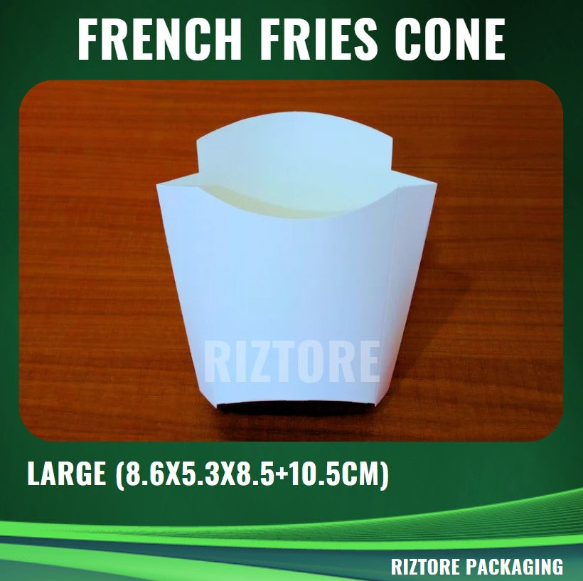 French Fries Holder Large White