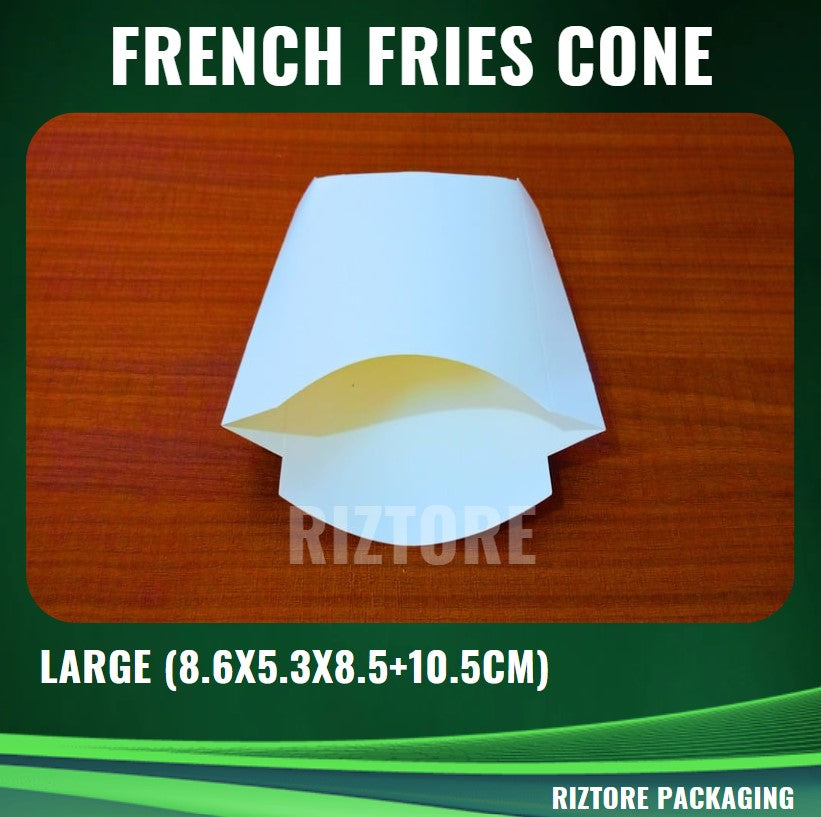 French Fries Holder Large White