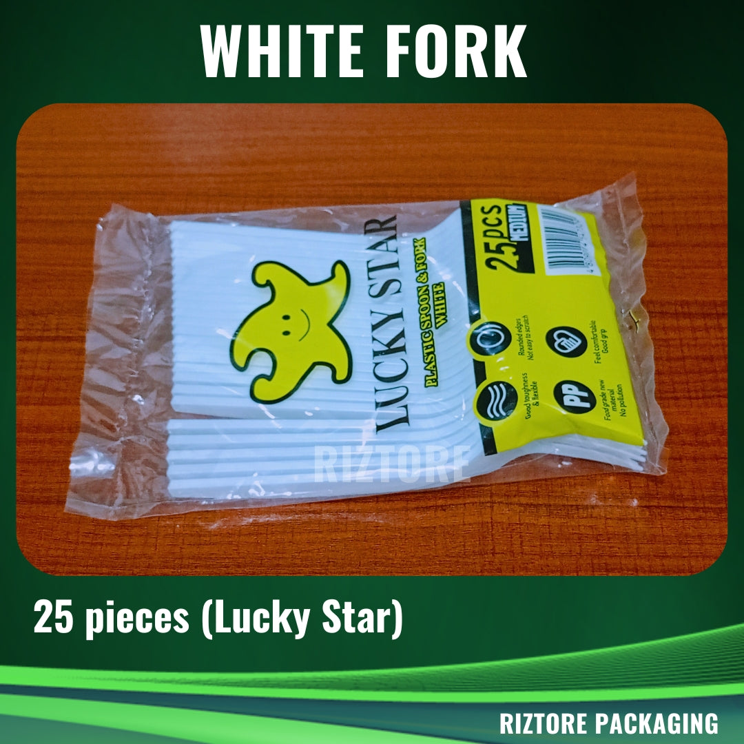 Plastic Spoon / Fork  (Lucky Star)