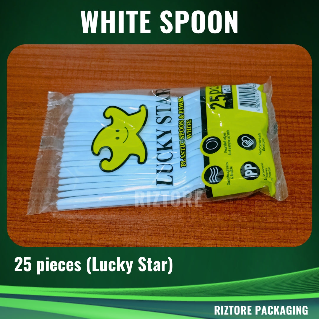 Plastic Spoon / Fork  (Lucky Star)