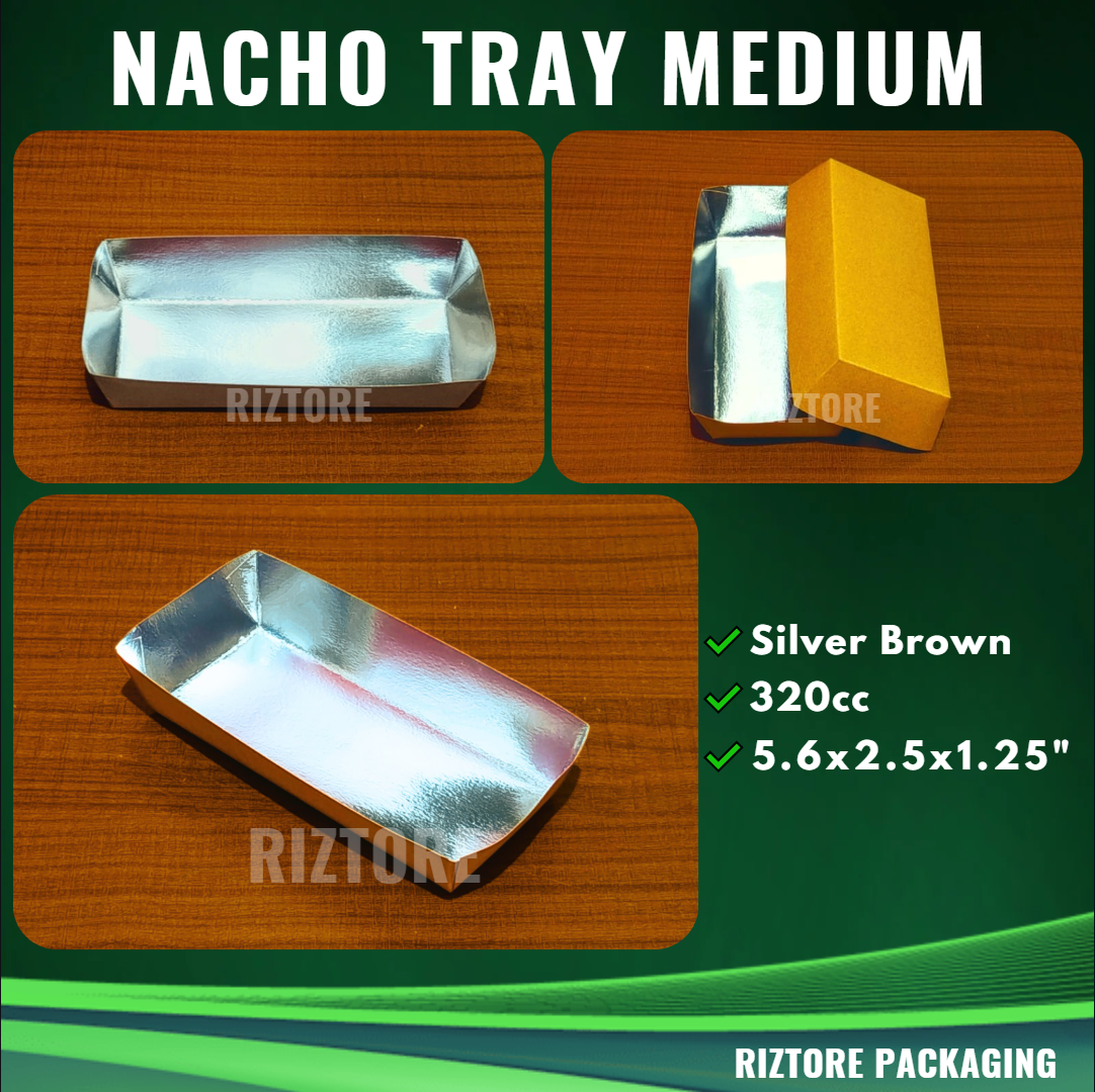 Nacho Tray/Inner Tray White and Silver