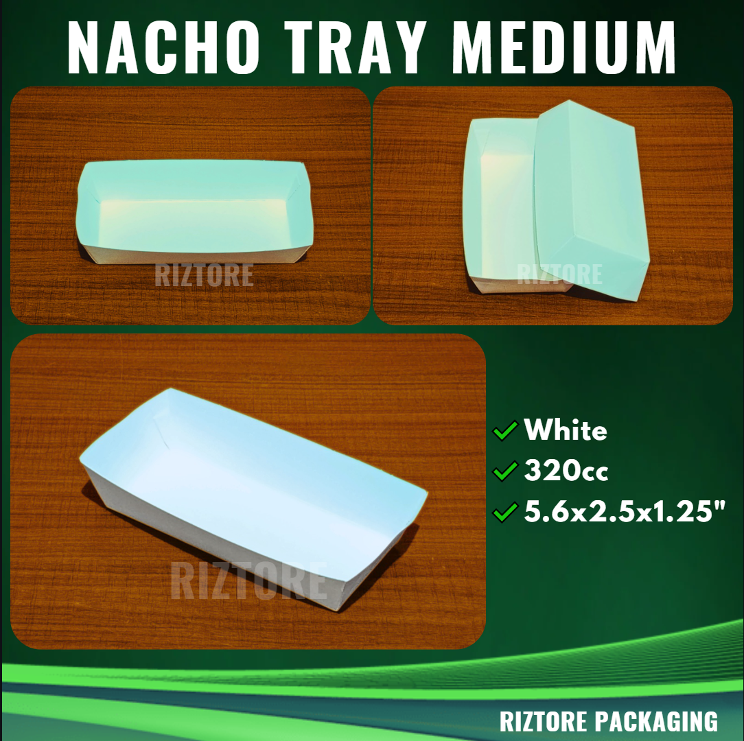Nacho Tray/Inner Tray White and Silver