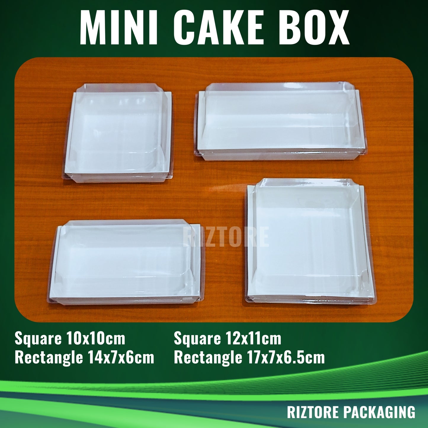 Mini Cake /  Pastry Box White with LID 50pcs/pack