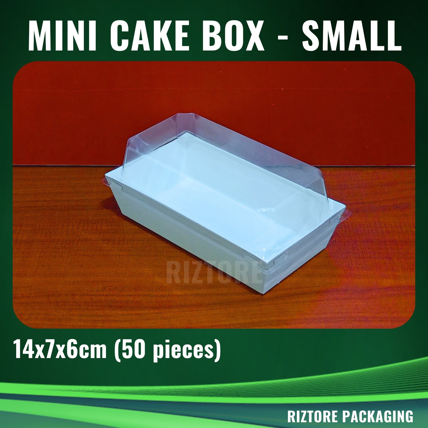Mini Cake /  Pastry Box White with LID 50pcs/pack