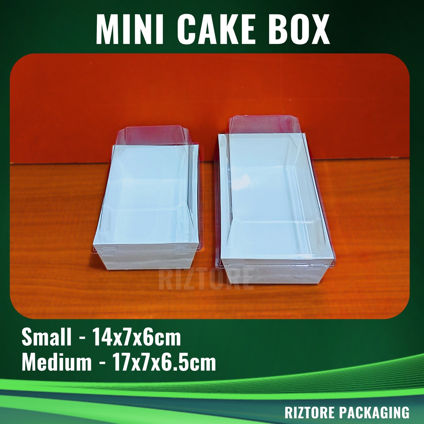 Mini Cake /  Pastry Box White with LID 50pcs/pack