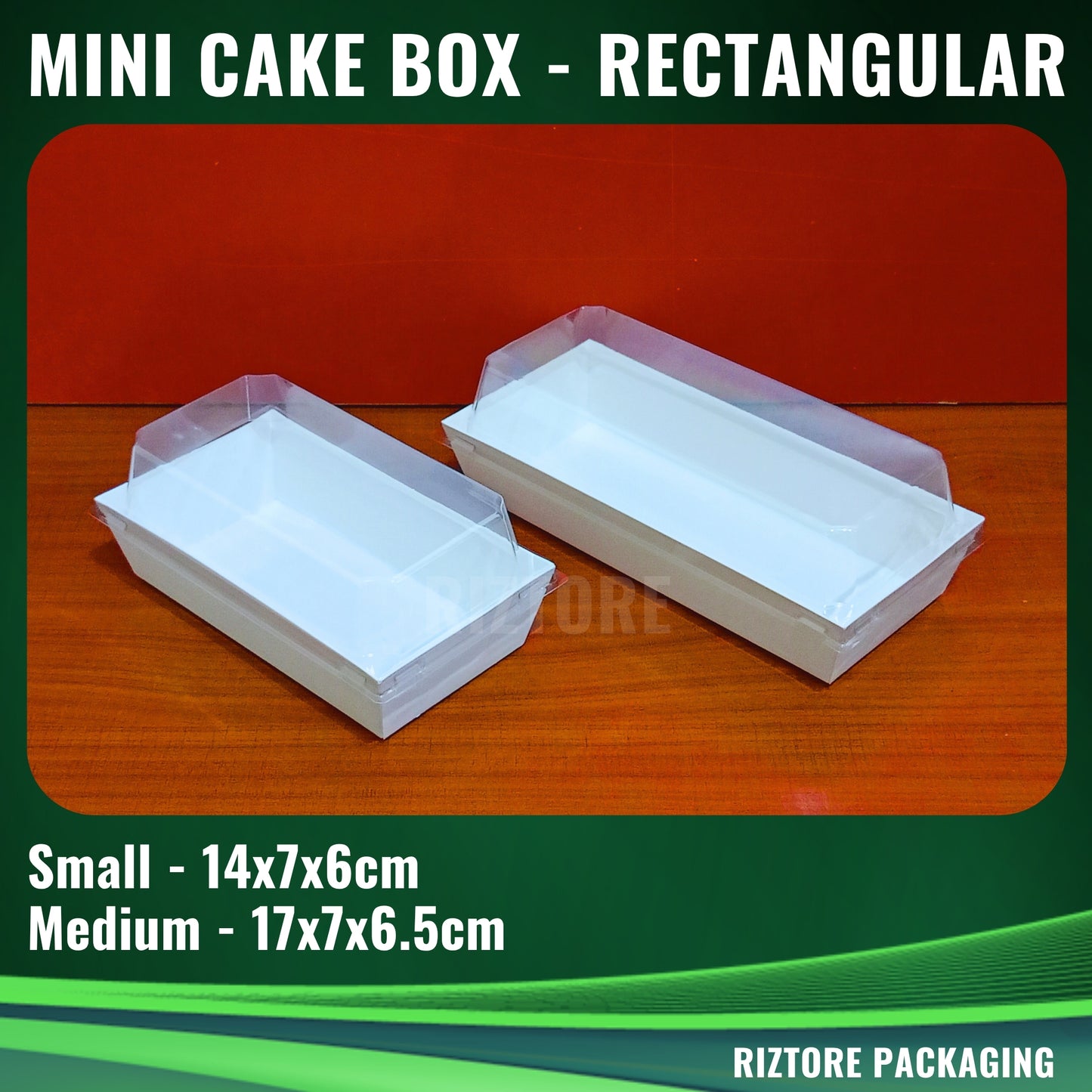 Mini Cake /  Pastry Box White with LID 50pcs/pack