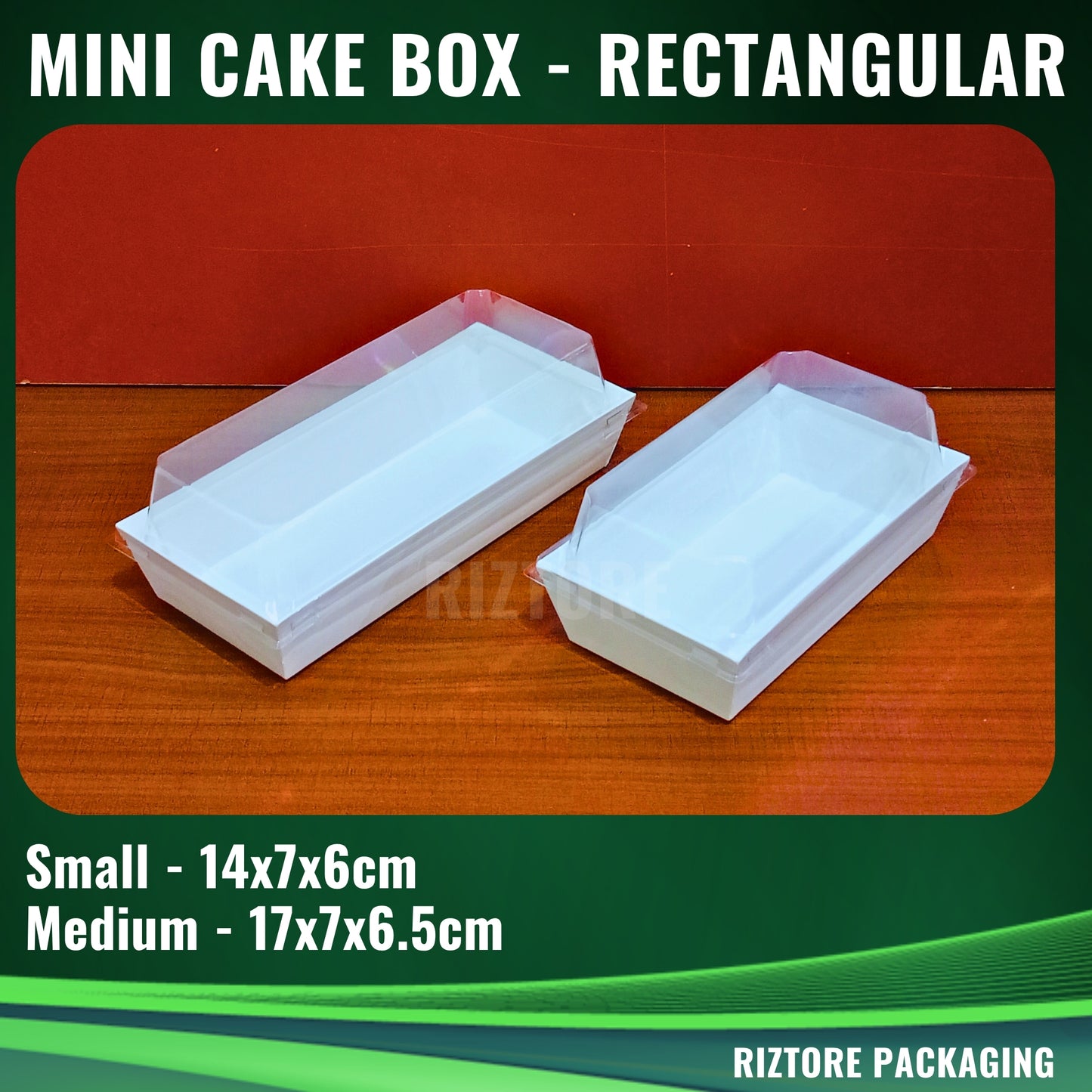 Mini Cake /  Pastry Box White with LID 50pcs/pack