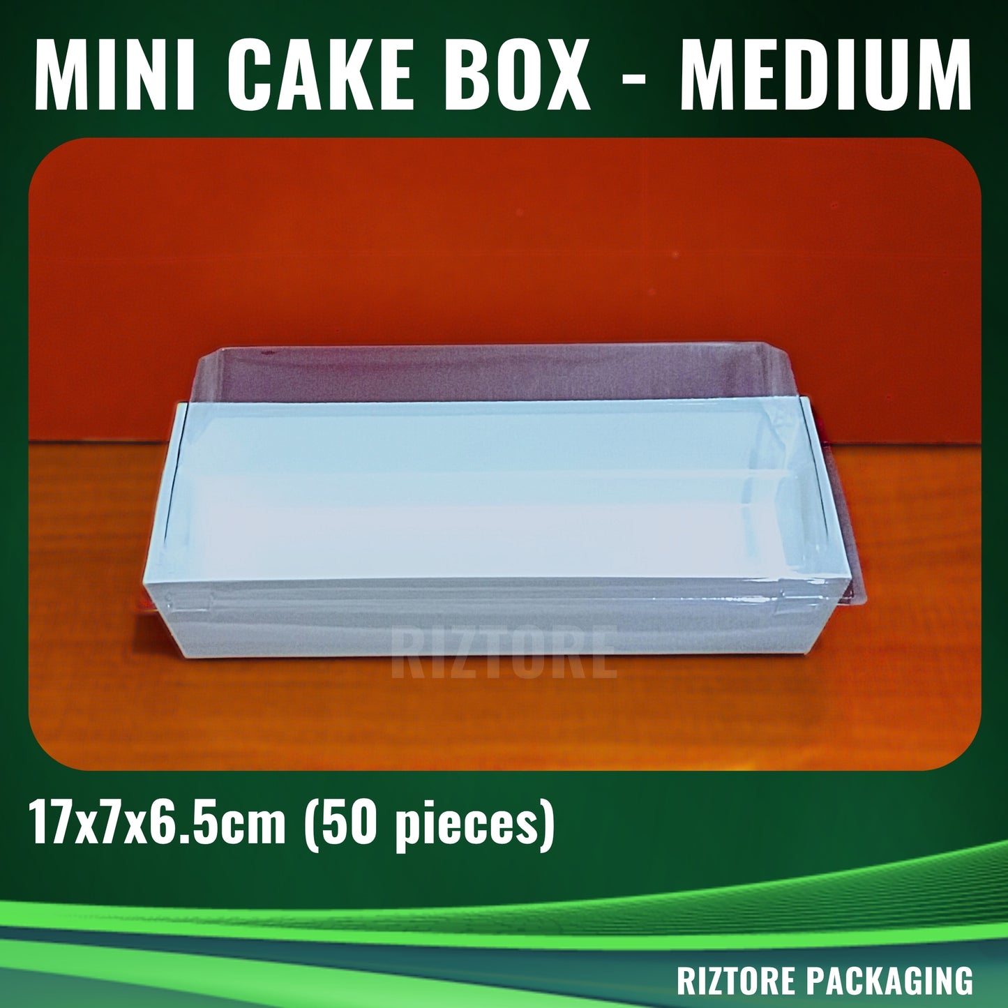 Mini Cake /  Pastry Box White with LID 50pcs/pack