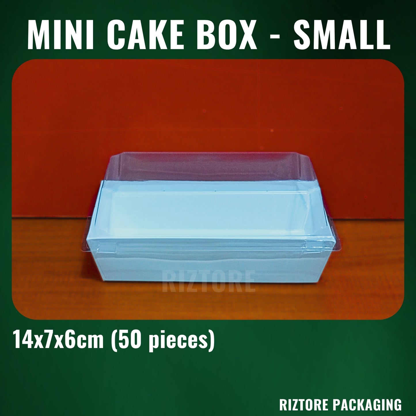 Mini Cake /  Pastry Box White with LID 50pcs/pack