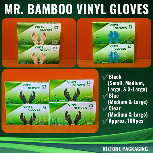 Mr. Bamboo Vinyl Disposable Gloves