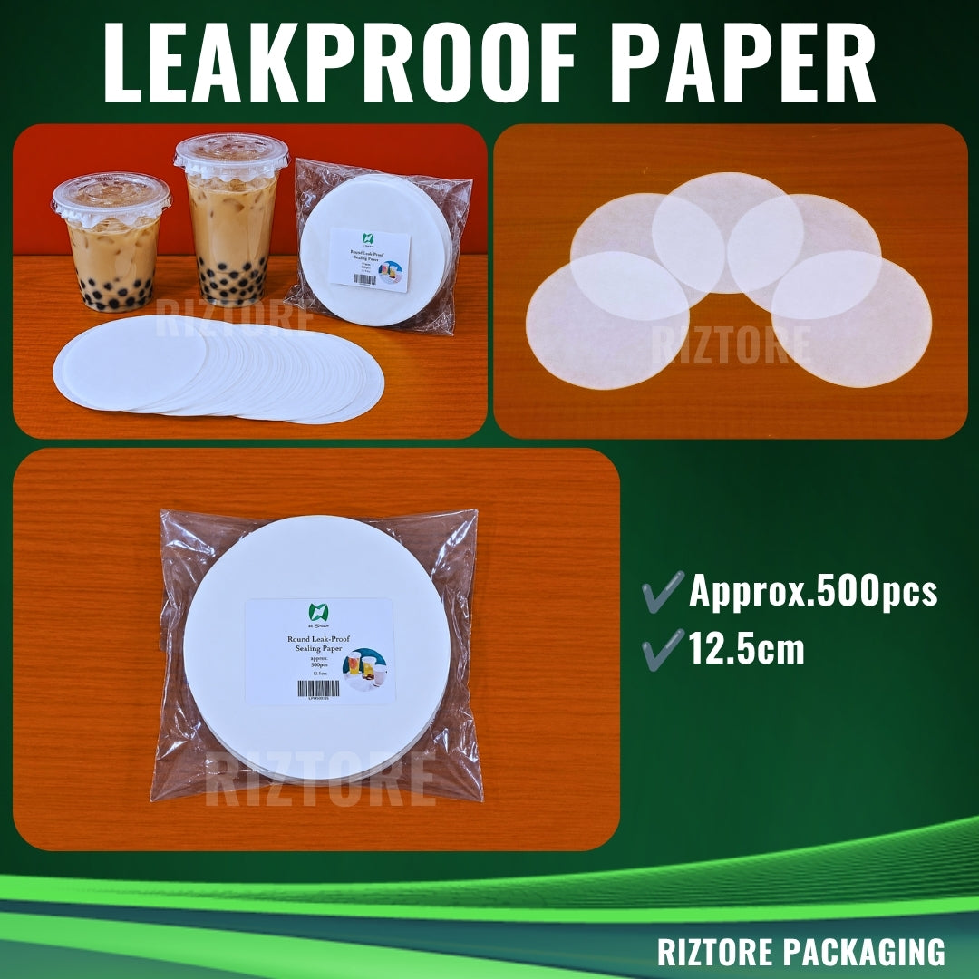 MilkTea Cup LeakProof Paper 12.5cm