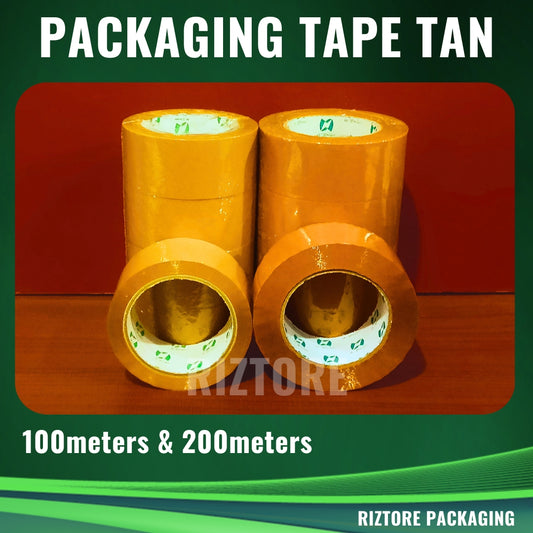Packaging Tape Tan (Brown) 100m/200m
