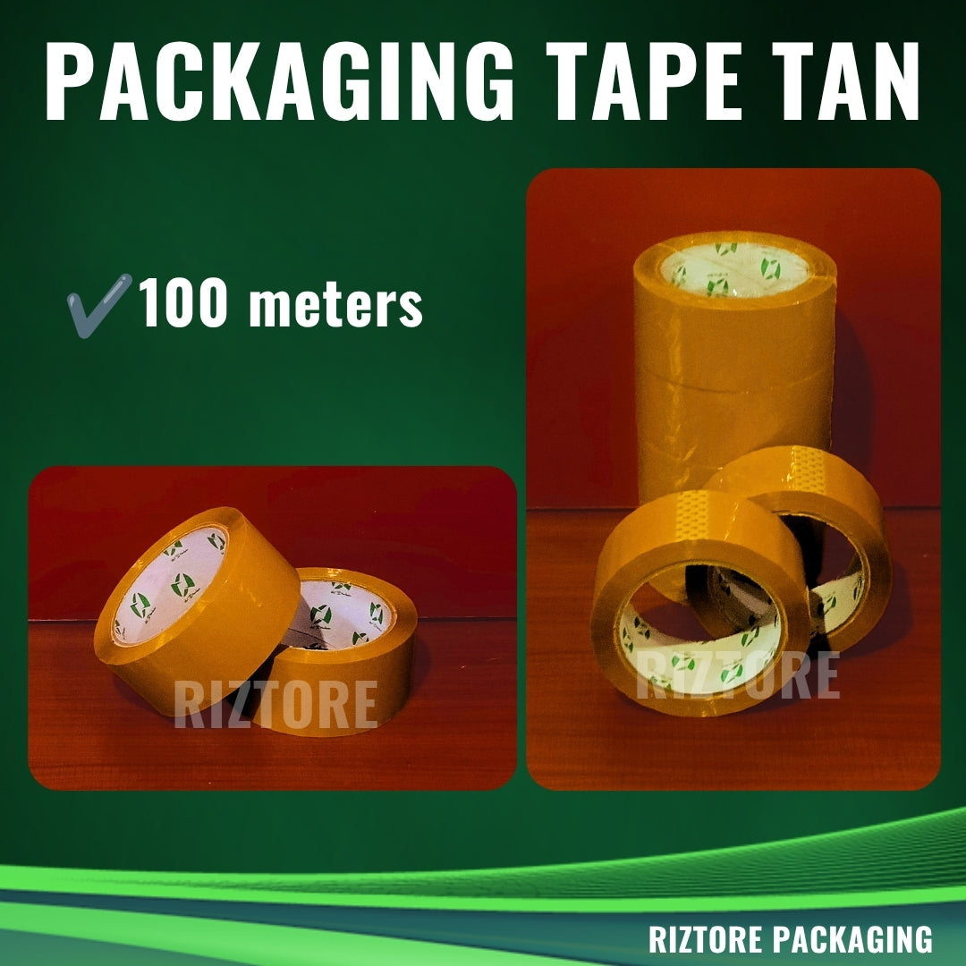 Packaging Tape Tan (Brown) 100m/200m