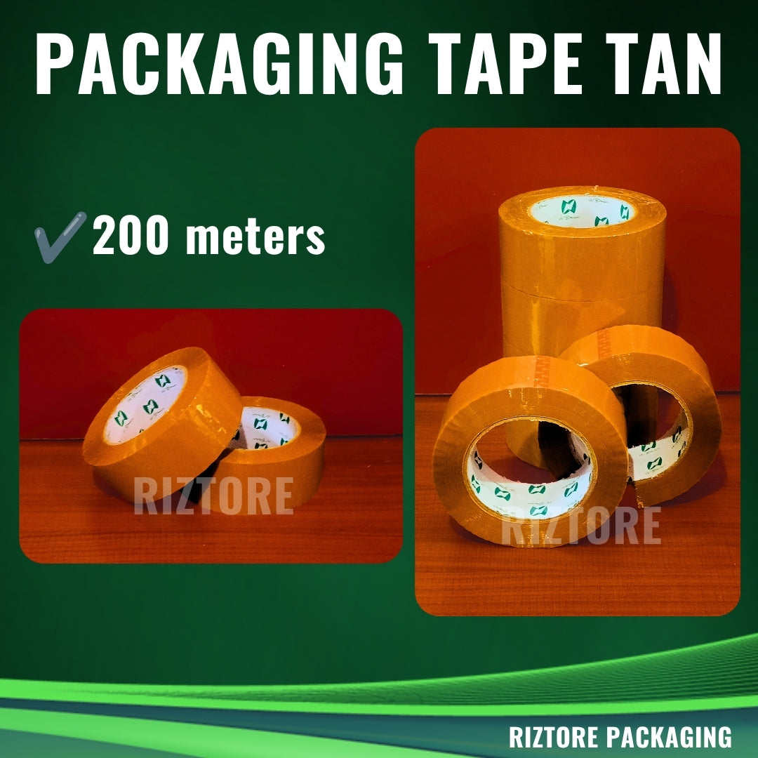 Packaging Tape Tan (Brown) 100m/200m