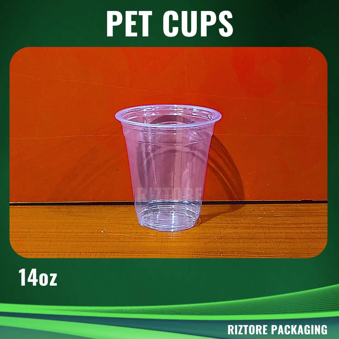 PET Cups and Lids 98mm 100 pcs