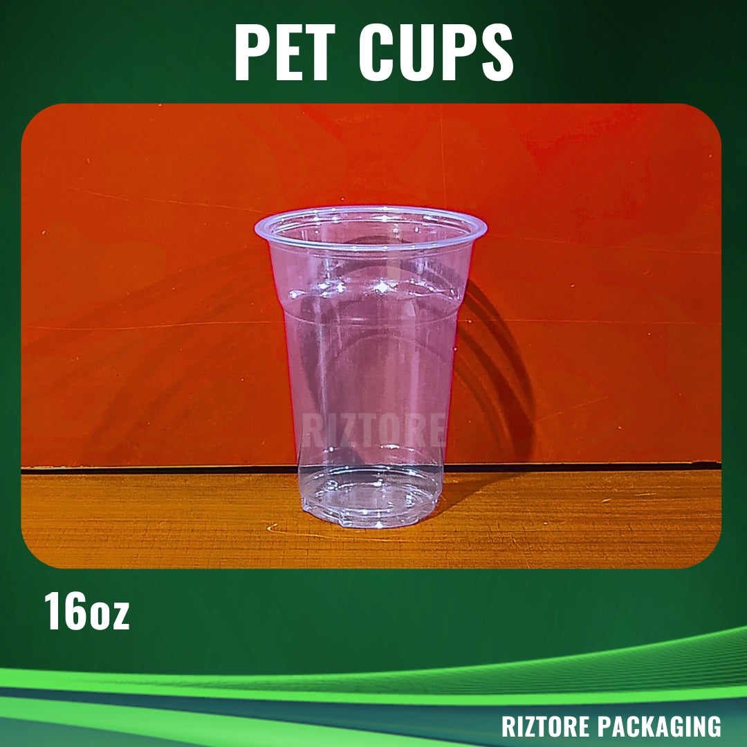 PET Cups and Lids 98mm 100 pcs