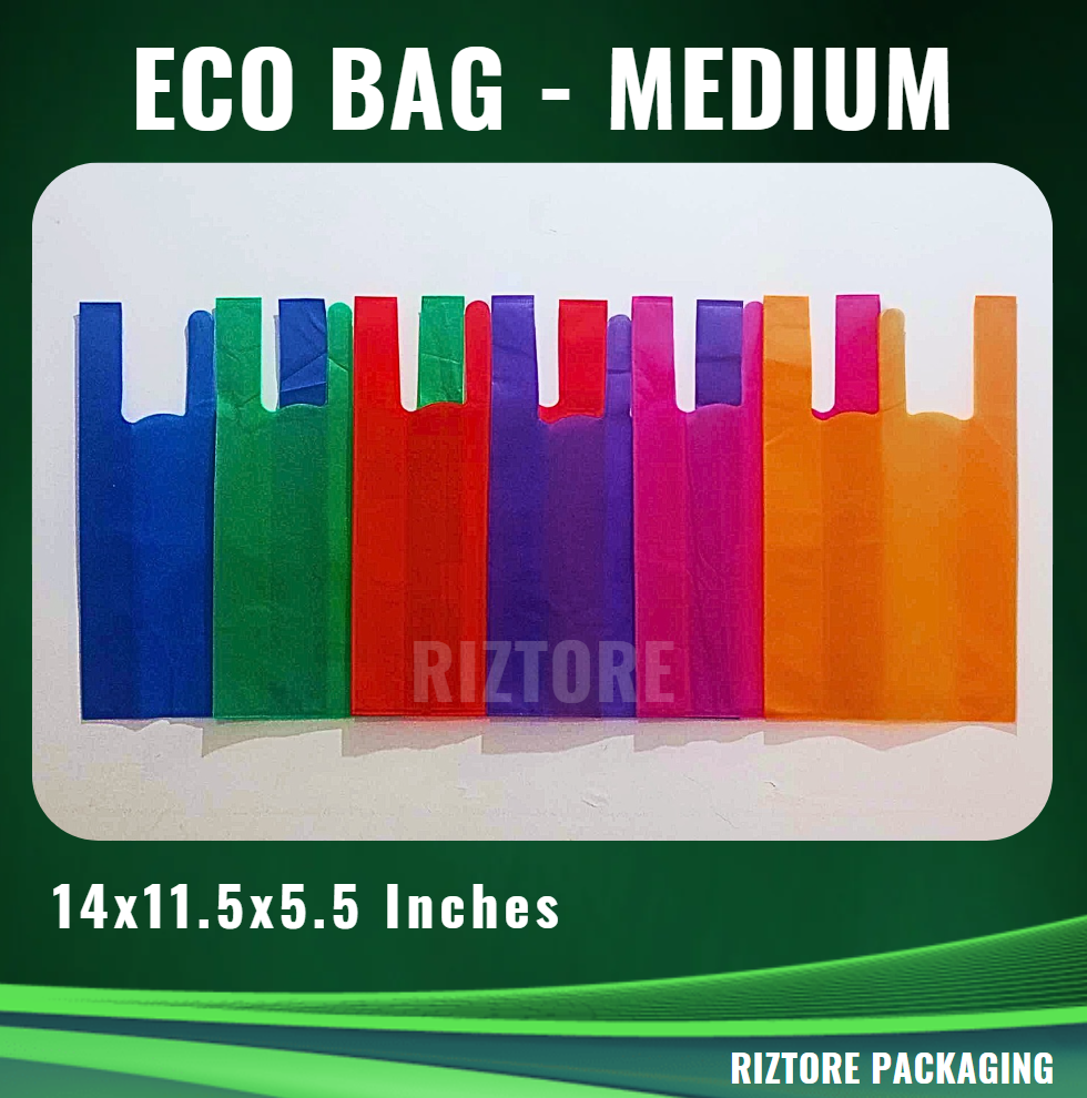 Colored ECO BAG Plain 50pcs/pack