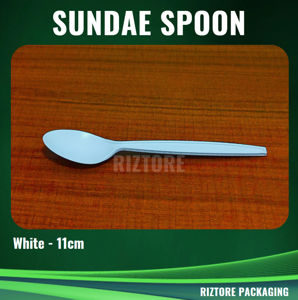 Sundae Spoon White 50pcs/pack