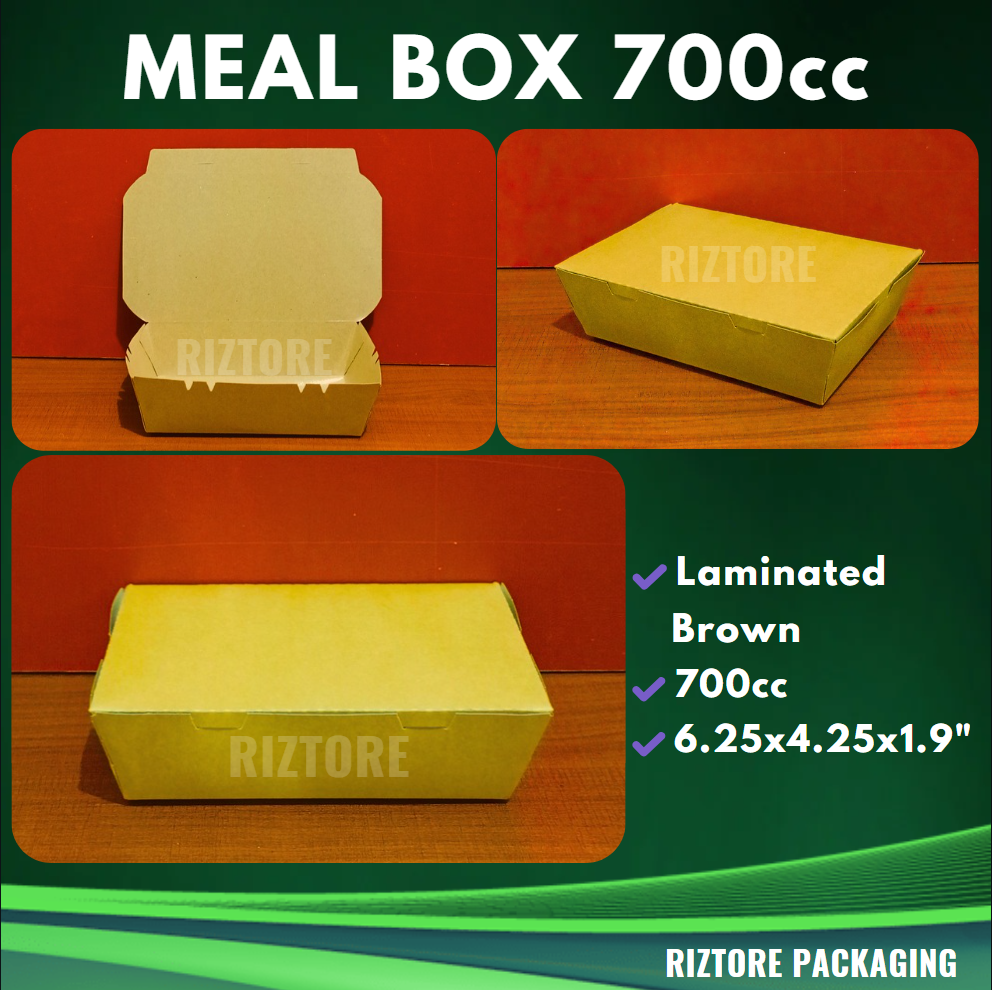 Mealbox Laminated Brown 700cc, 750cc, 1300cc, 1500cc