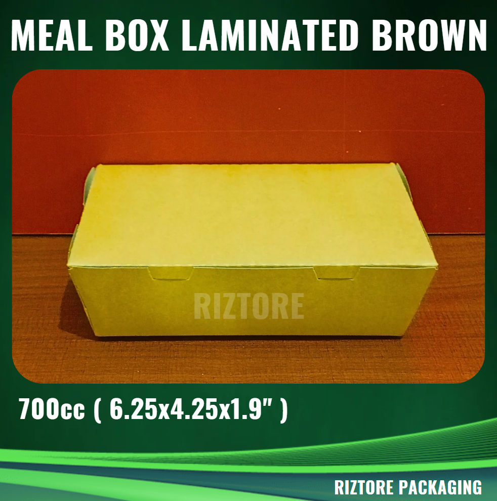 Mealbox Laminated Brown 700cc, 750cc, 1300cc, 1500cc