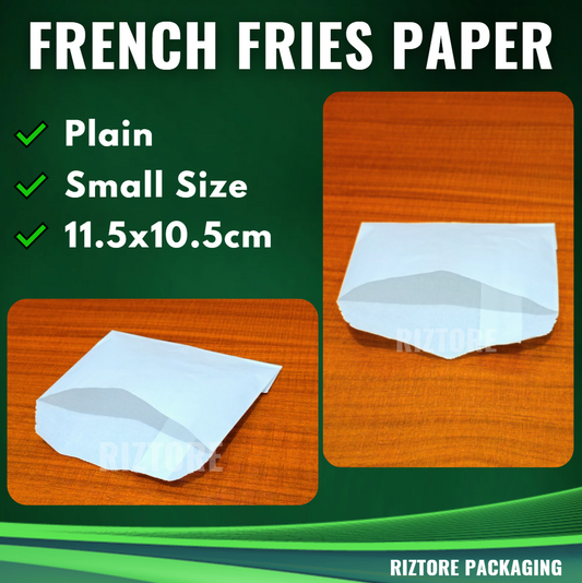 French Fries Holder Plain White