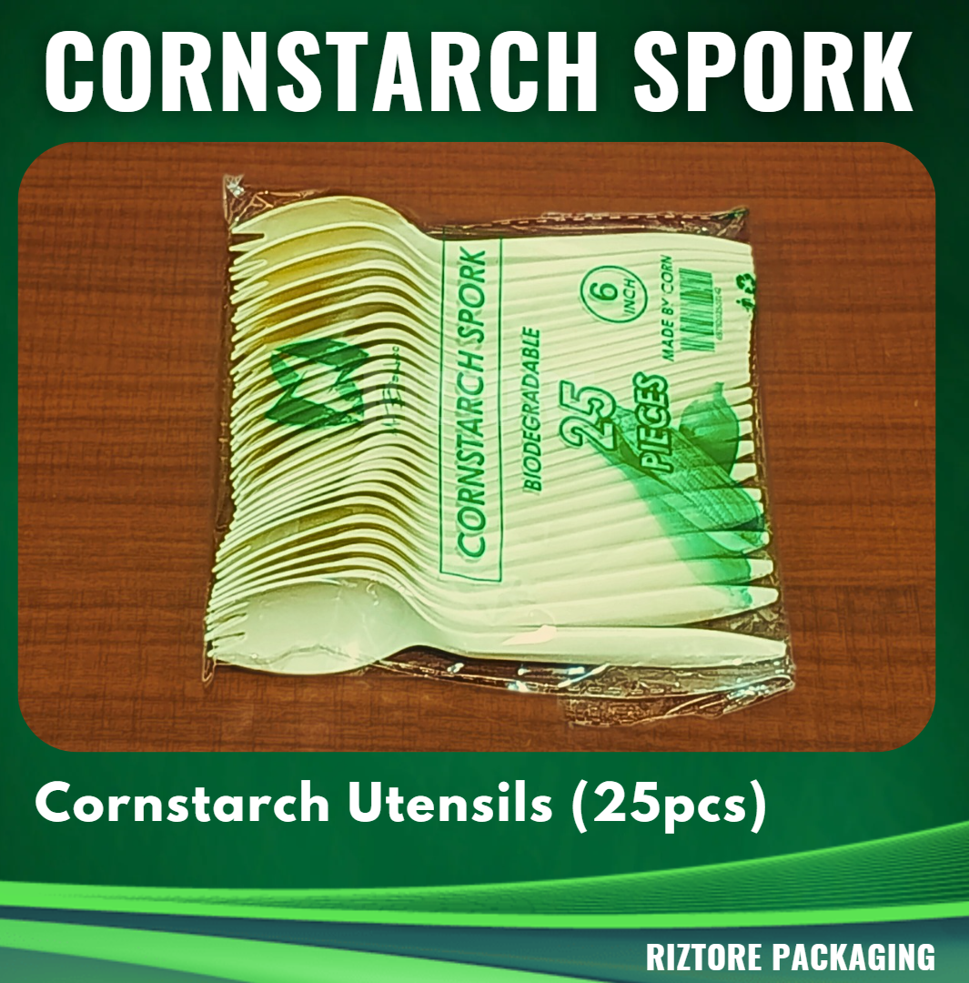 Biodegradable Utensils Spoon/Fork/SPork (Cornstarch)