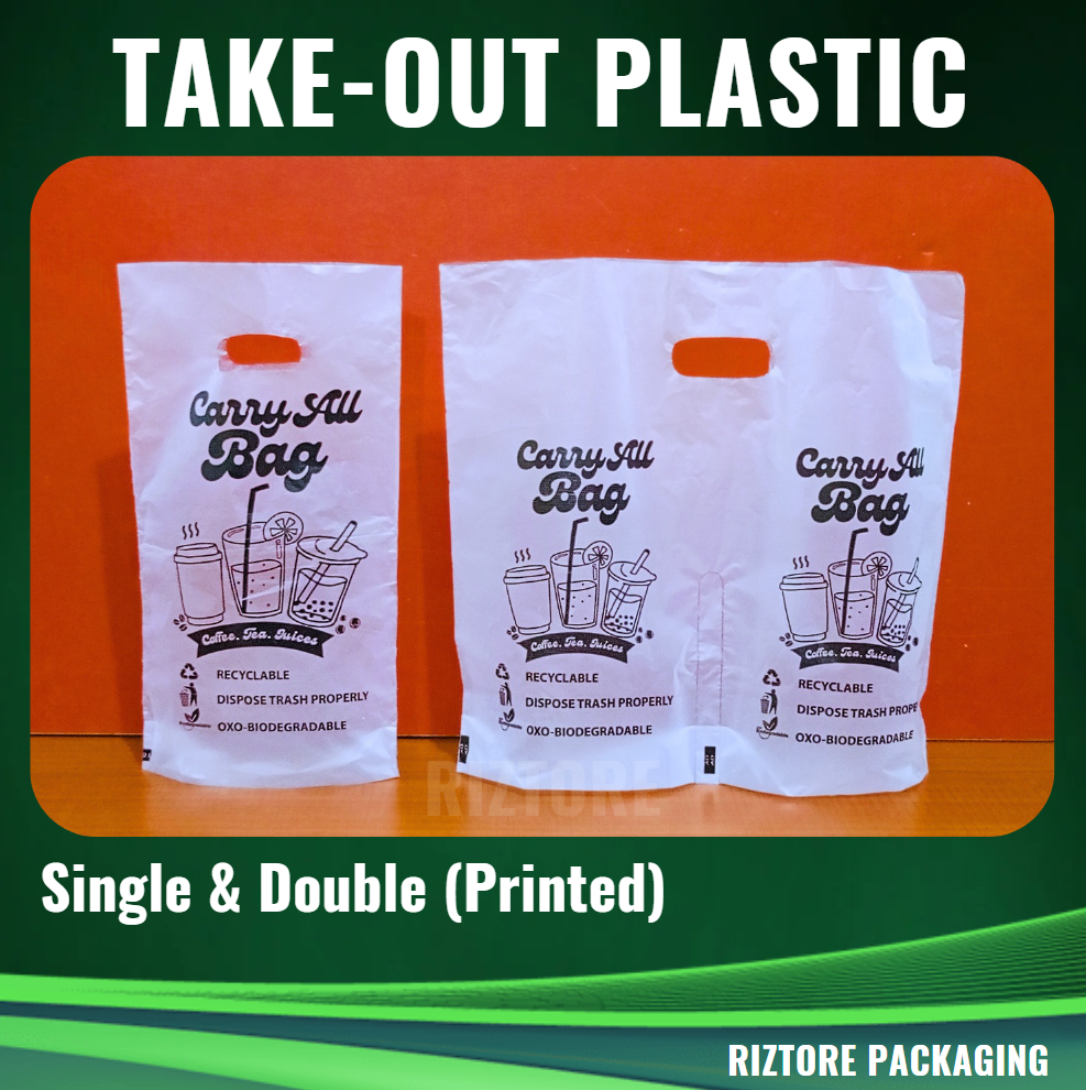 Milktea/Drinks Take-Out Plastic Printed