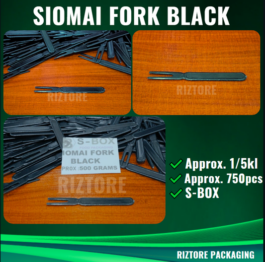 Plastic Siomai Fork Black 500grams