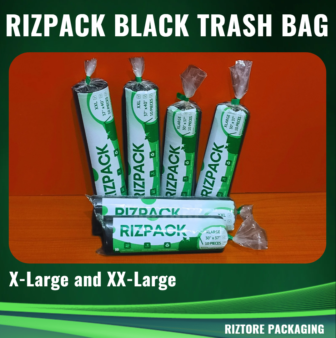 RIZPACK Black Trash Bag