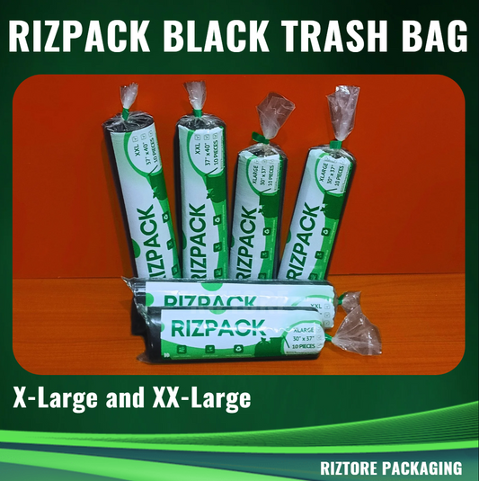 RIZPACK Black Trash Bag