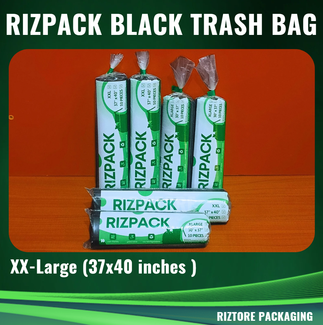 RIZPACK Black Trash Bag