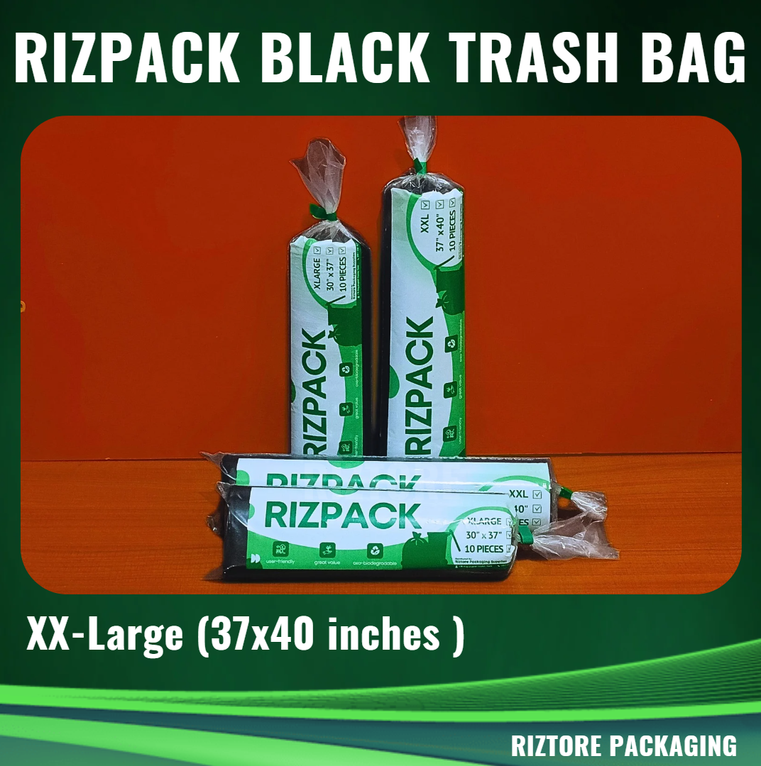 RIZPACK Black Trash Bag