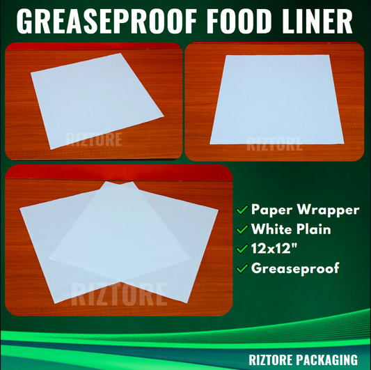 Greaseproof Paper Food Liner 12x12 inches