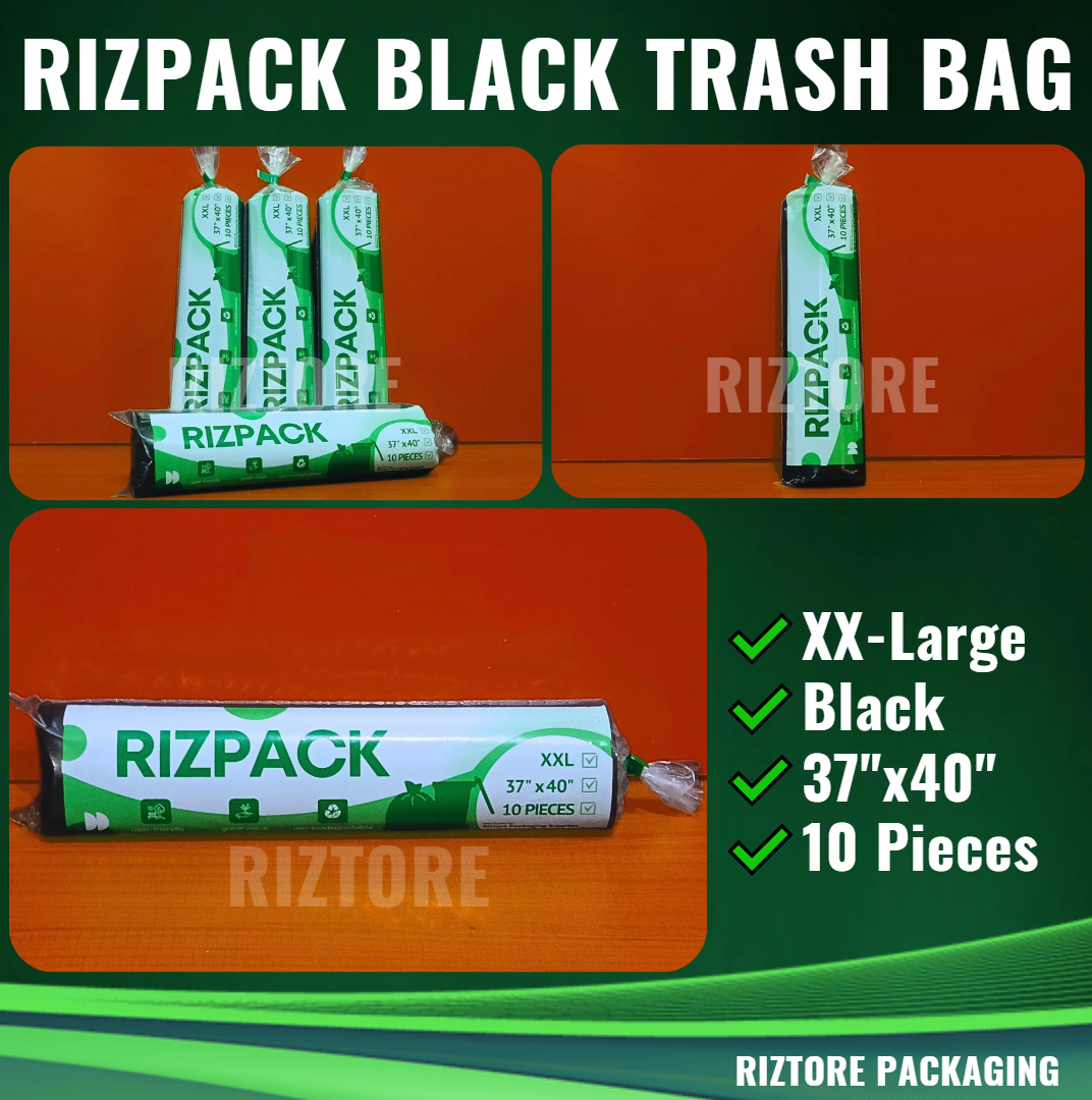 RIZPACK Black Trash Bag