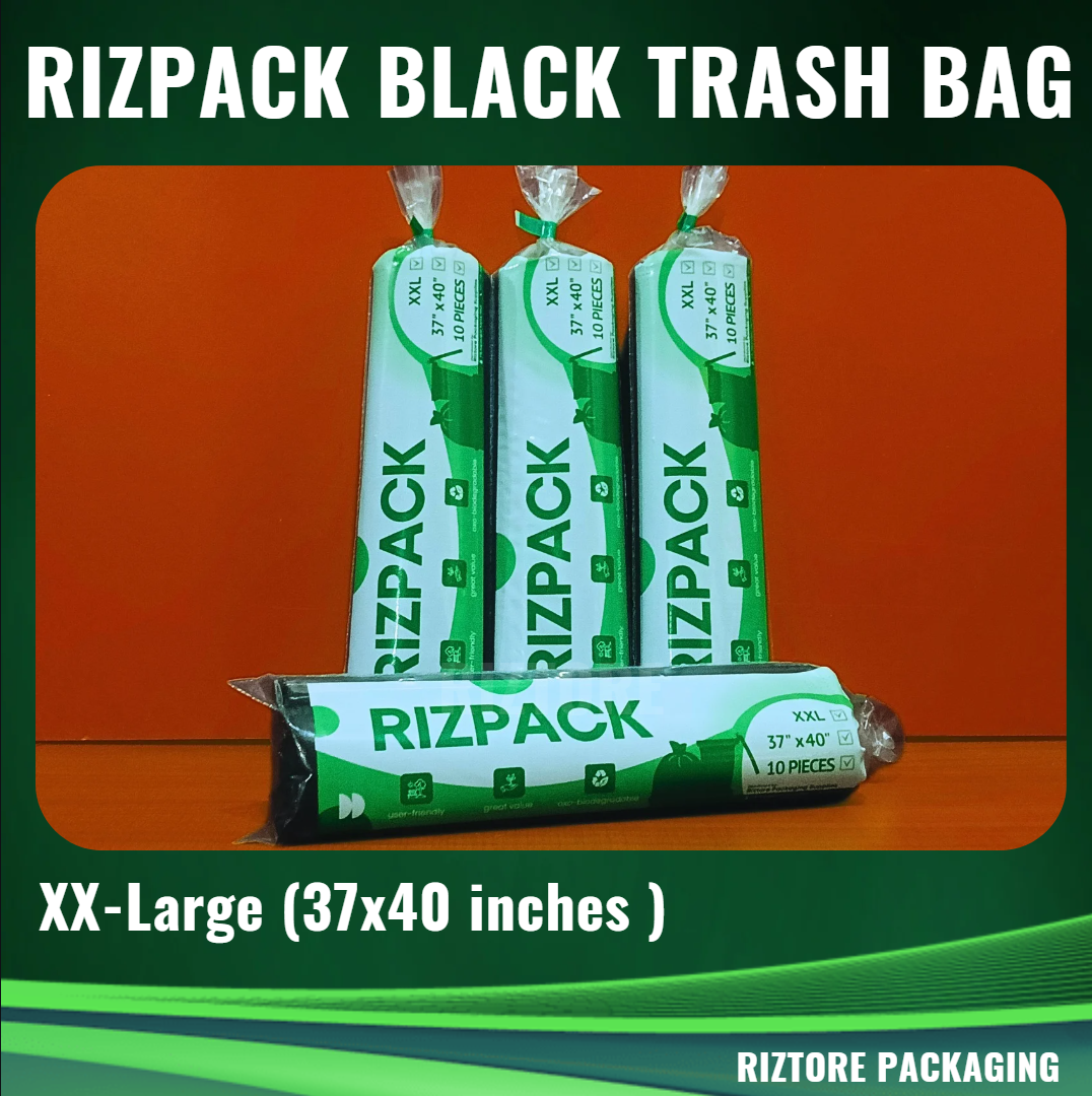 RIZPACK Black Trash Bag