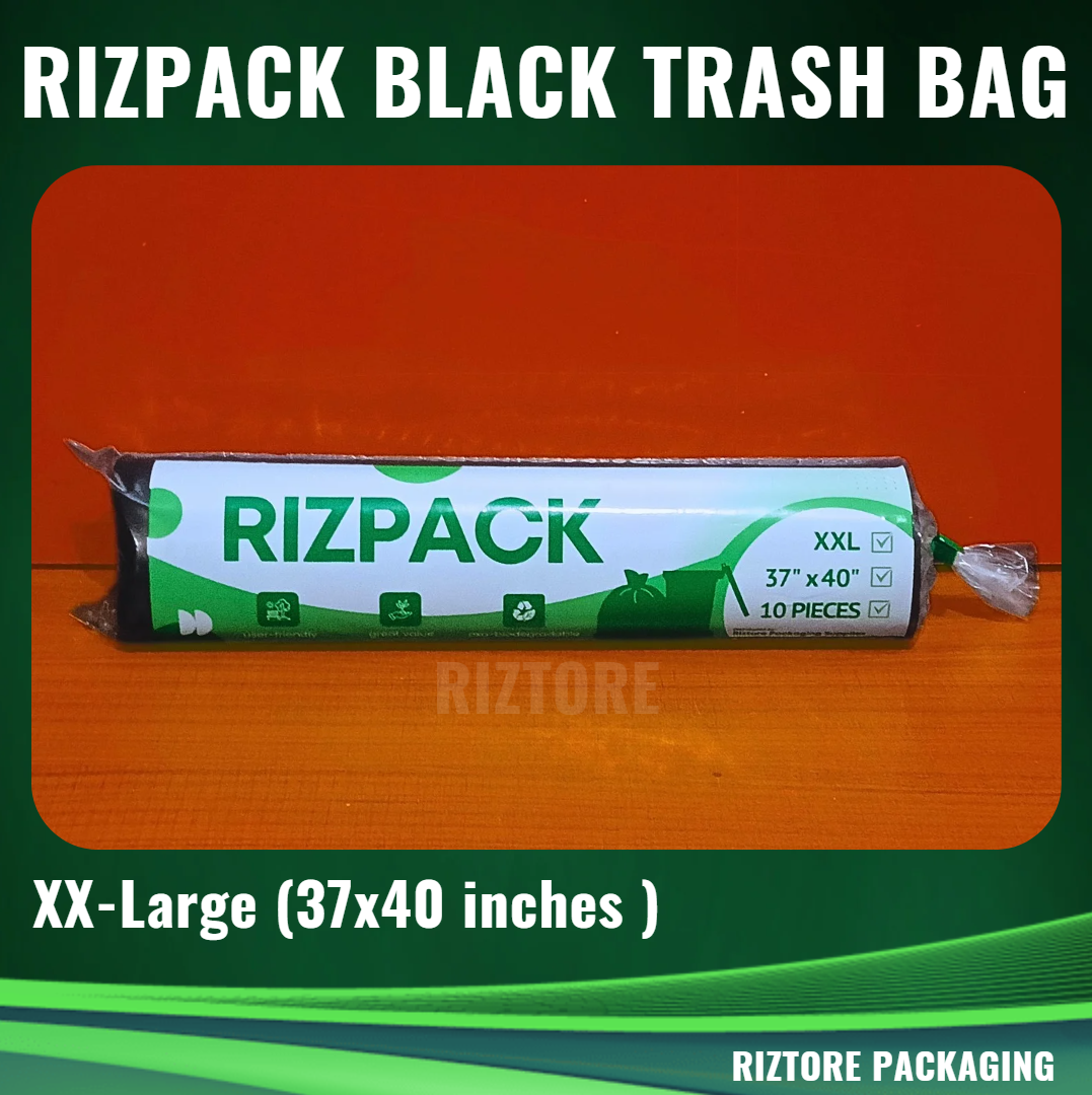 RIZPACK Black Trash Bag
