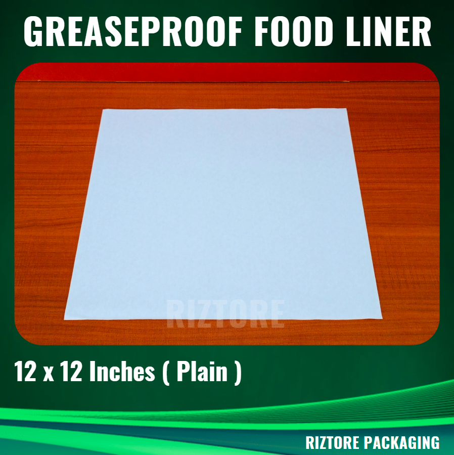 Greaseproof Paper Food Liner 12x12 inches