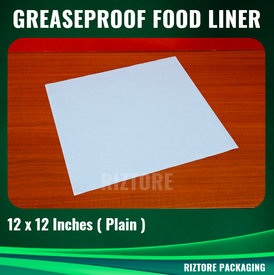 Greaseproof Paper Food Liner 12x12 inches