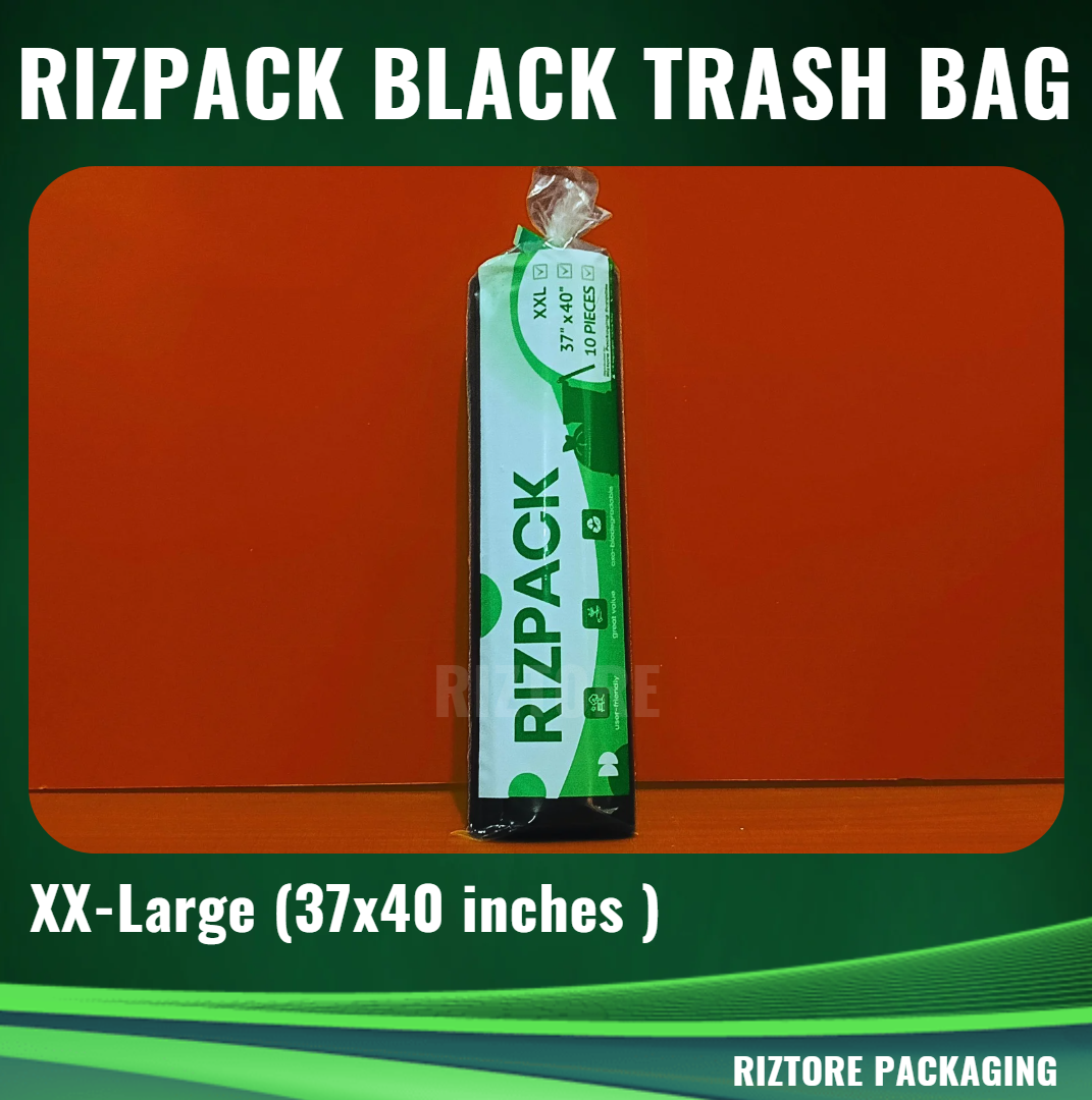 RIZPACK Black Trash Bag