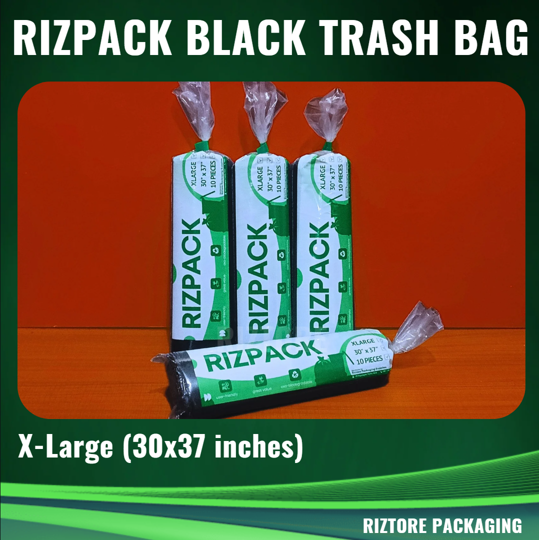 RIZPACK Black Trash Bag