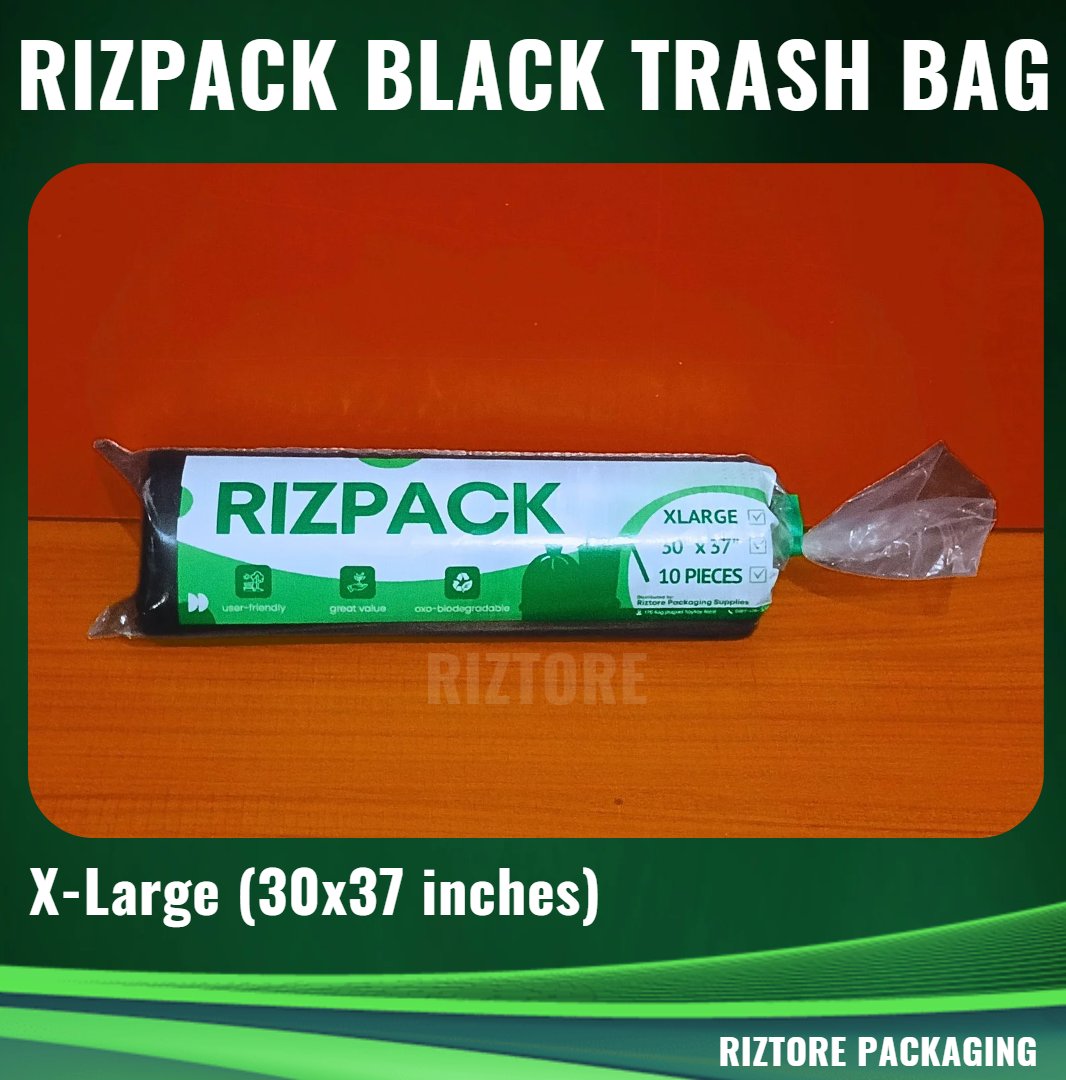 RIZPACK Black Trash Bag