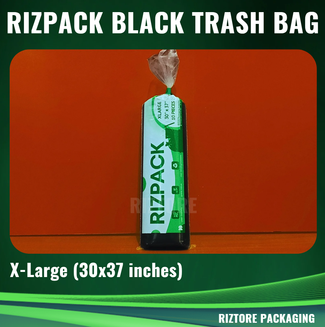 RIZPACK Black Trash Bag