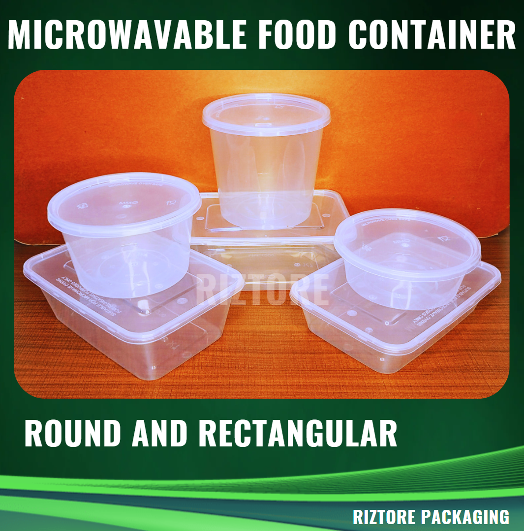 CLEAR PLAS RE/RO Microwavable Containers 10pcs/pack